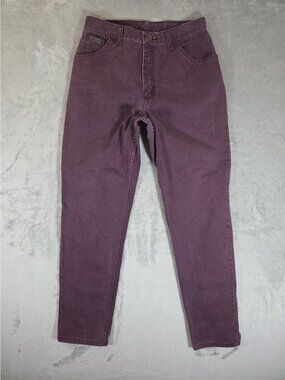 Vintage Wrangler Mom Jeans 29x31 High Rise Purple Denim 90s